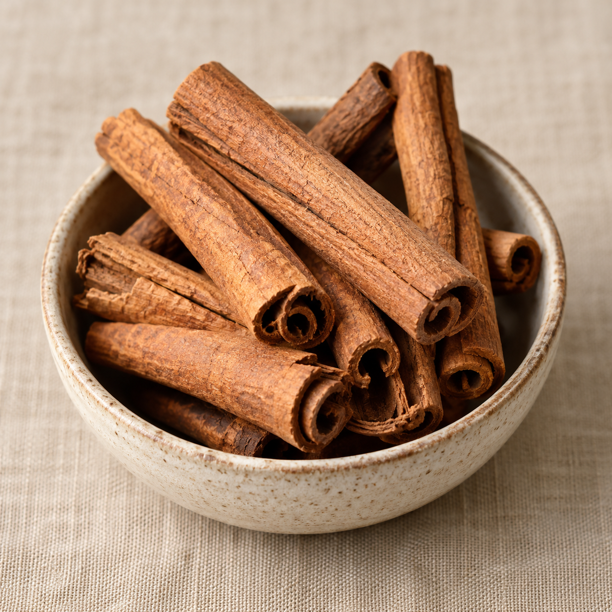 Cinnamon in a bowl — illustrative image